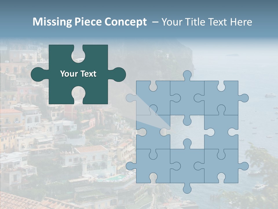 Blue Mediterranean Capri PowerPoint Template