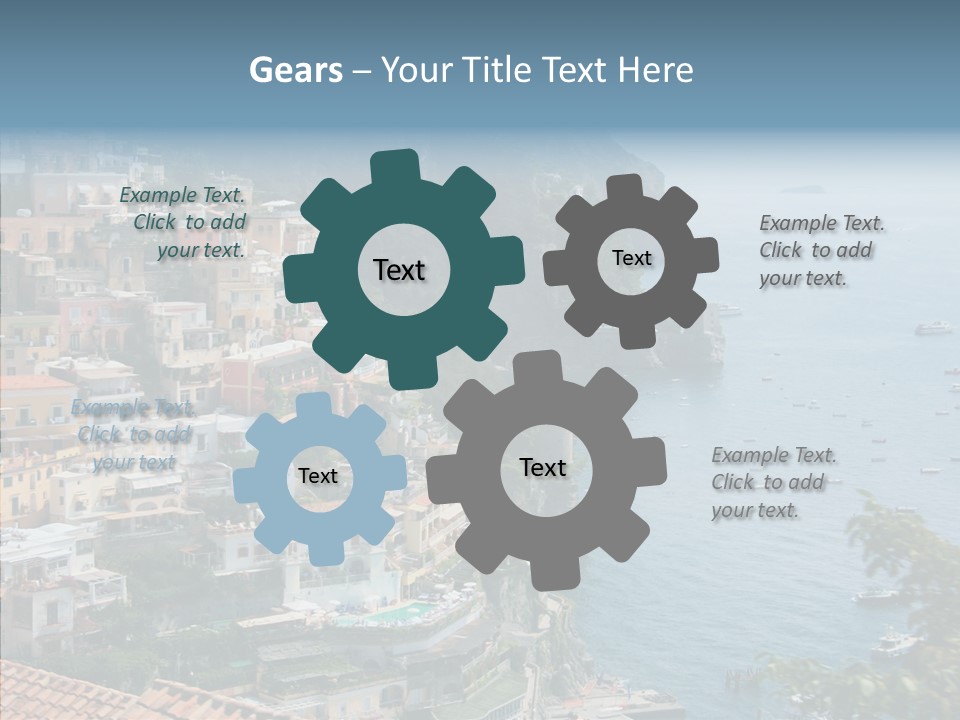 Blue Mediterranean Capri PowerPoint Template