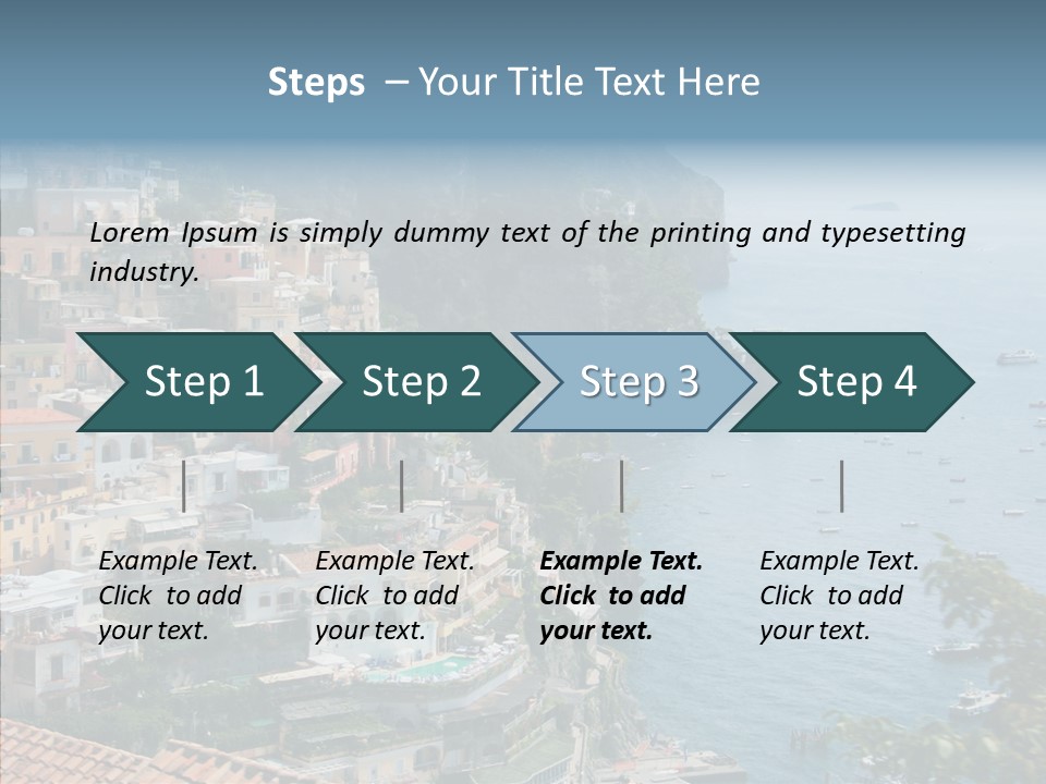 Blue Mediterranean Capri PowerPoint Template