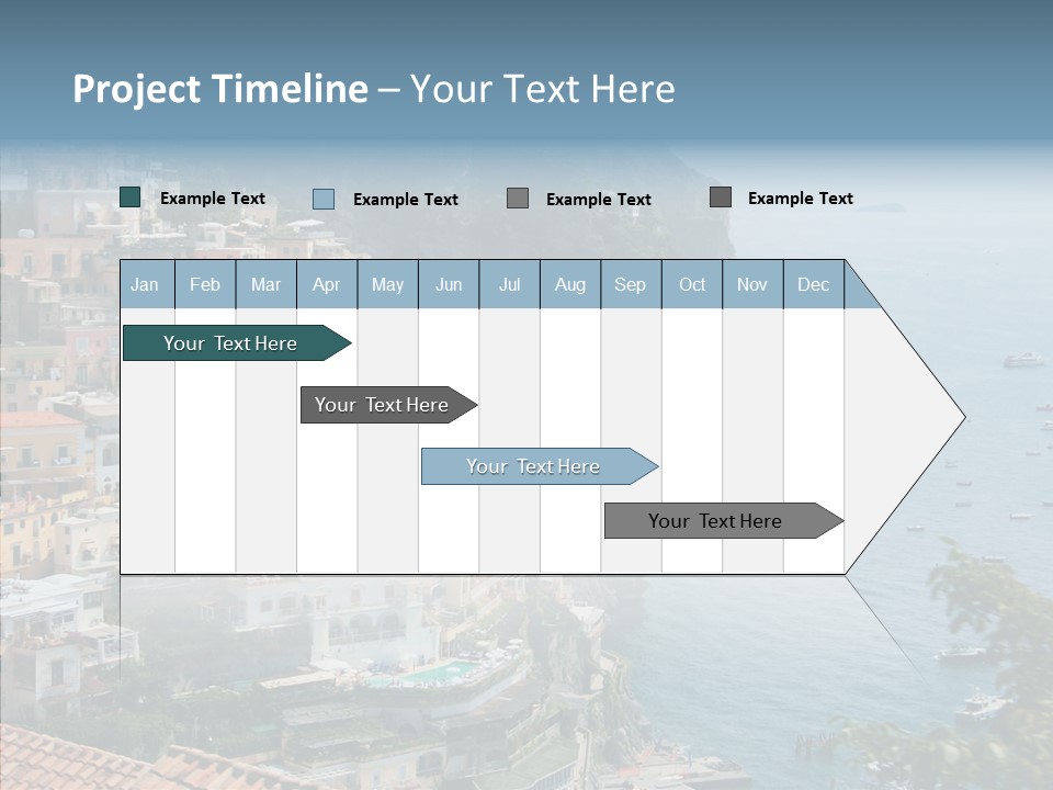 Blue Mediterranean Capri PowerPoint Template