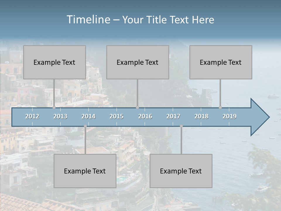 Blue Mediterranean Capri PowerPoint Template