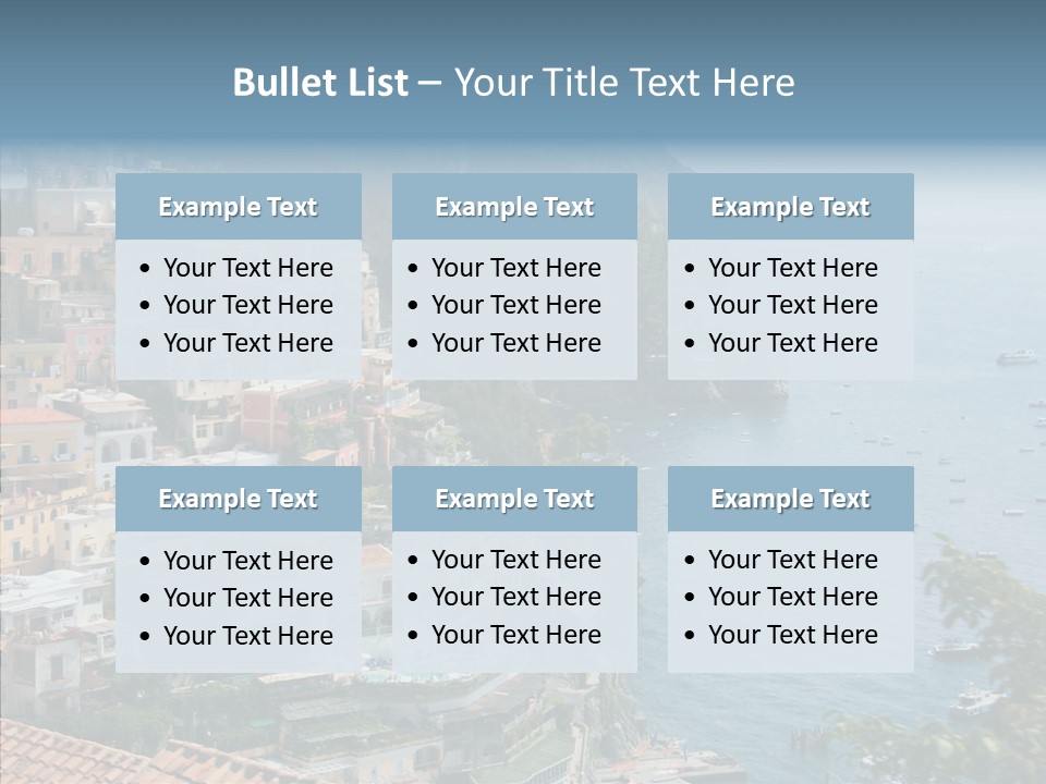 Blue Mediterranean Capri PowerPoint Template