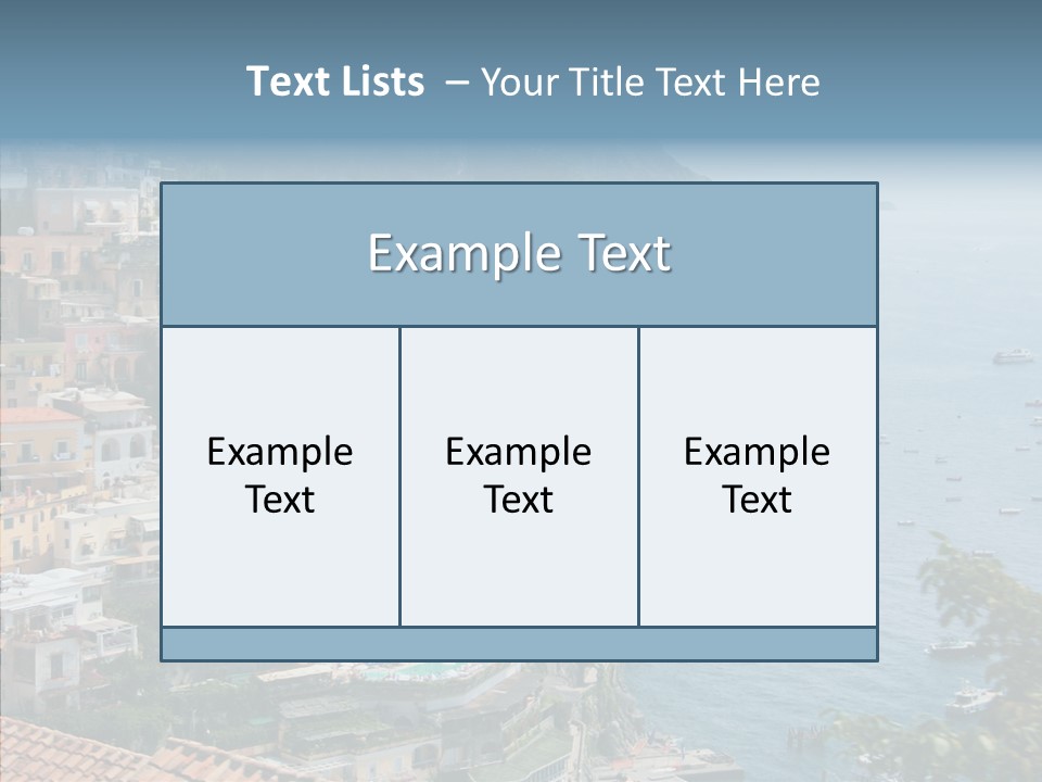 Blue Mediterranean Capri PowerPoint Template