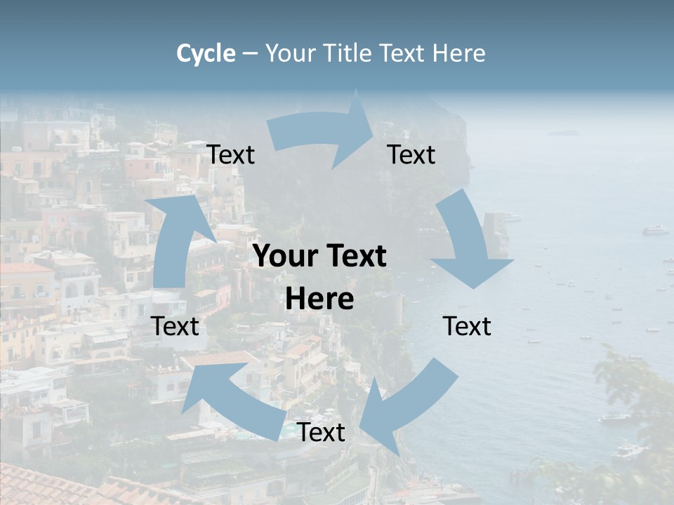 Blue Mediterranean Capri PowerPoint Template