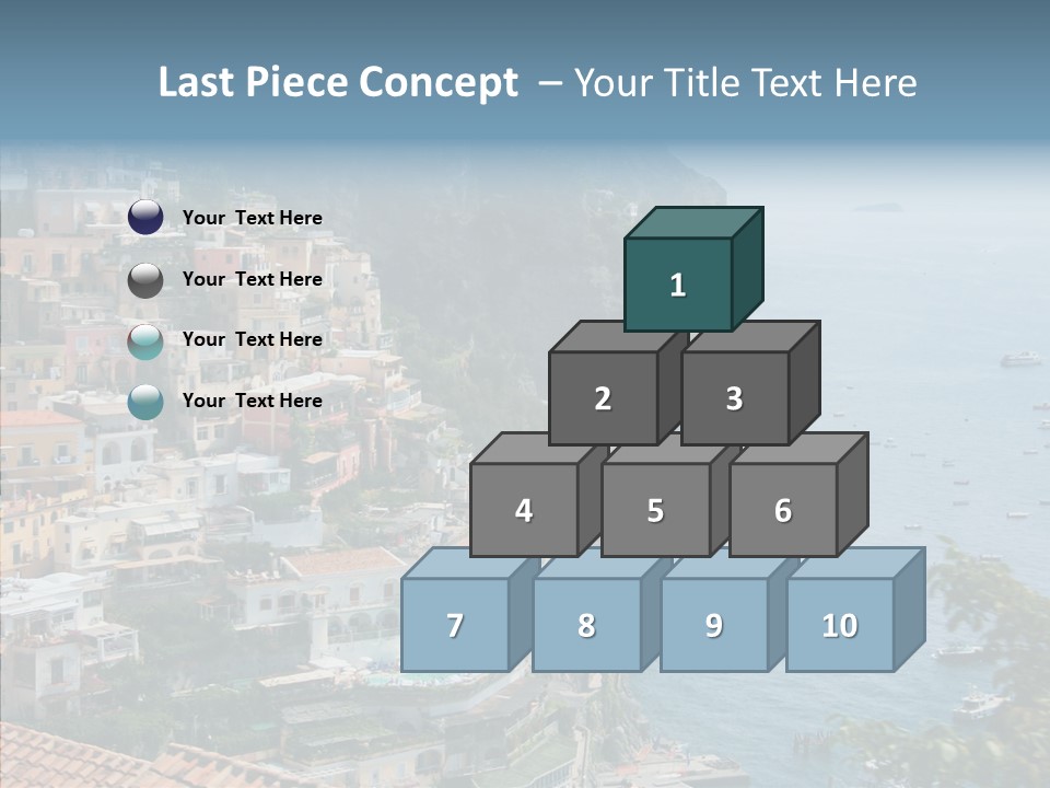 Blue Mediterranean Capri PowerPoint Template