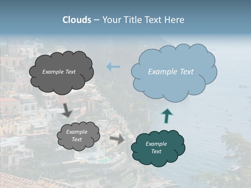 Blue Mediterranean Capri PowerPoint Template