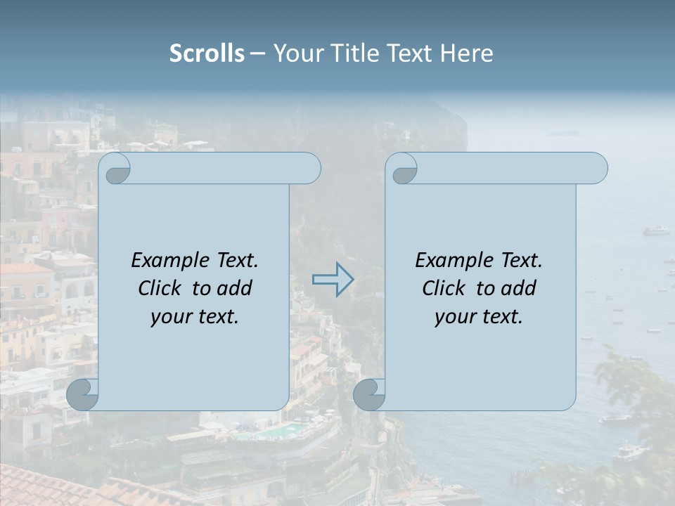 Blue Mediterranean Capri PowerPoint Template