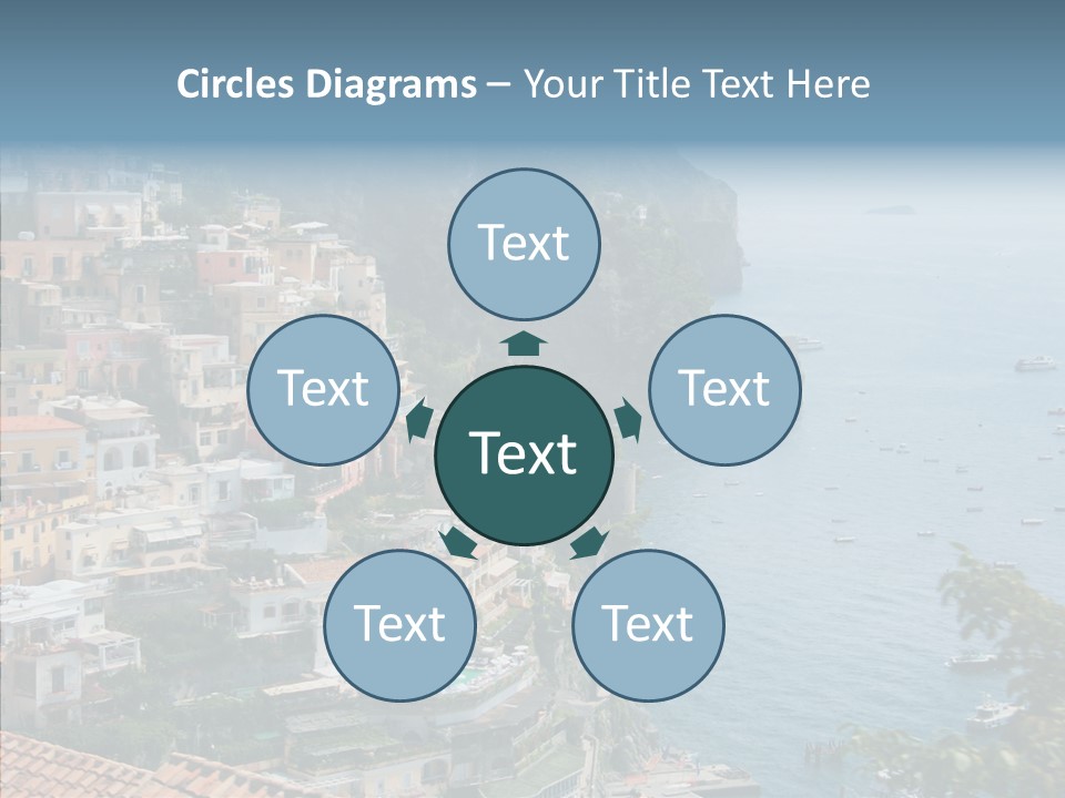 Blue Mediterranean Capri PowerPoint Template