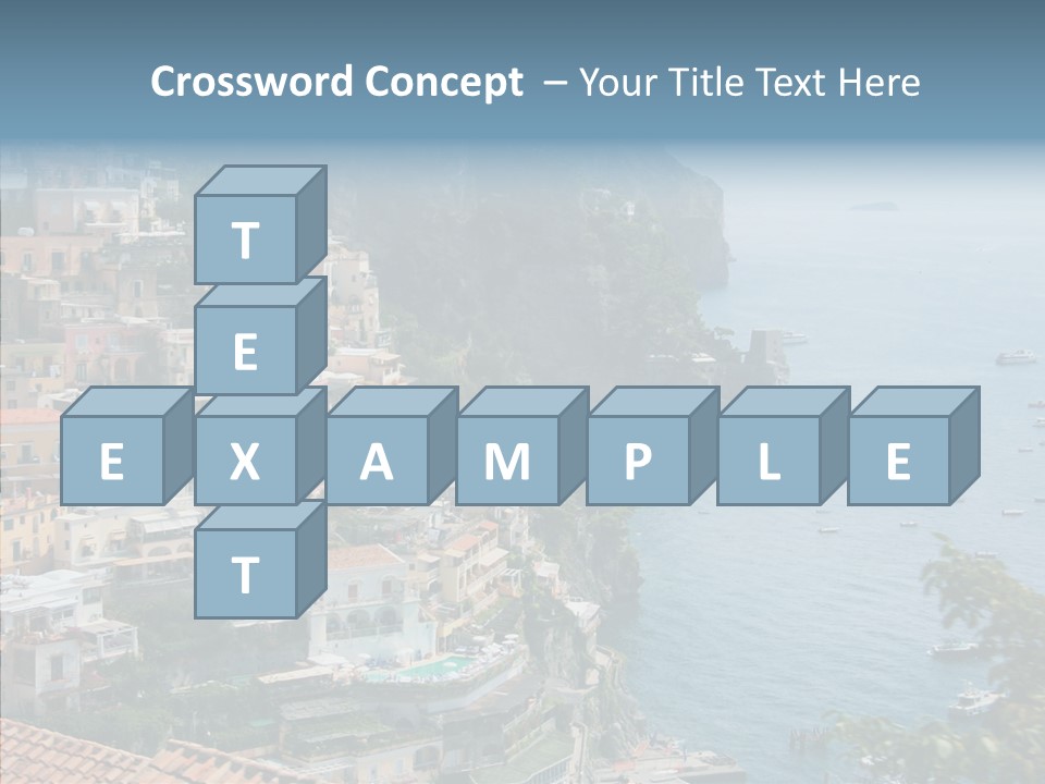 Blue Mediterranean Capri PowerPoint Template