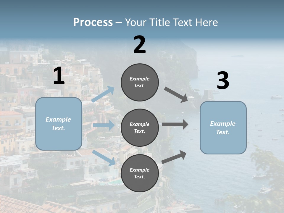 Blue Mediterranean Capri PowerPoint Template