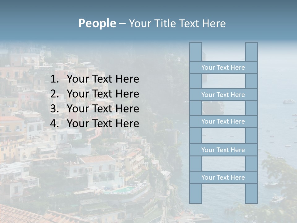 Blue Mediterranean Capri PowerPoint Template