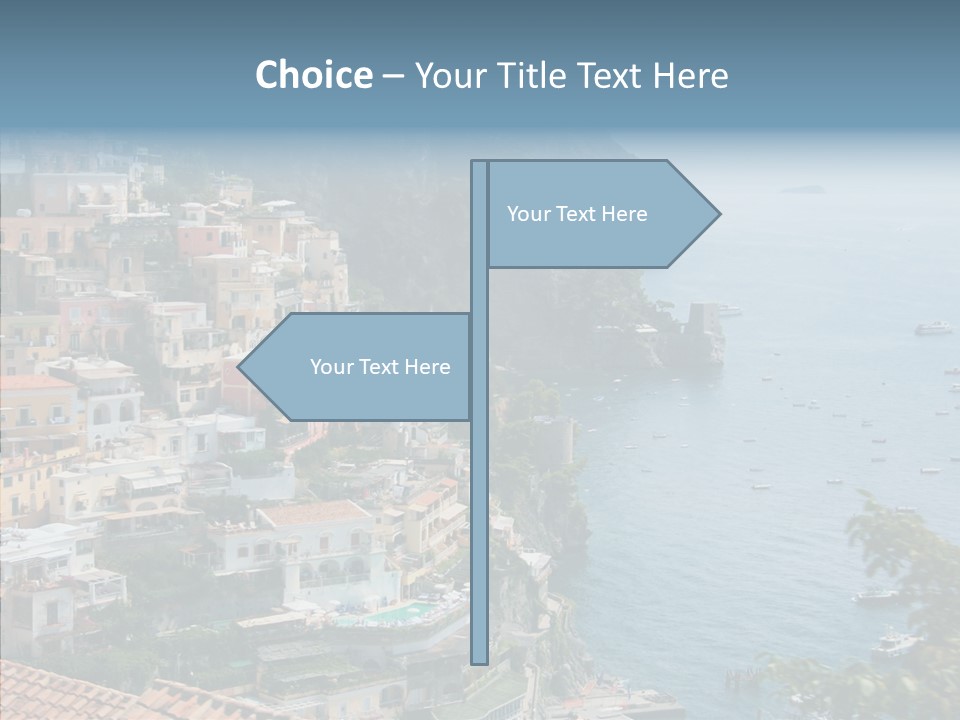 Blue Mediterranean Capri PowerPoint Template