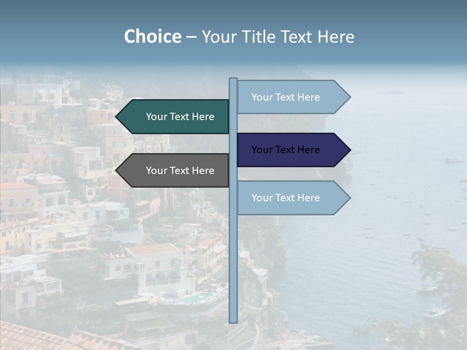 Blue Mediterranean Capri PowerPoint Template