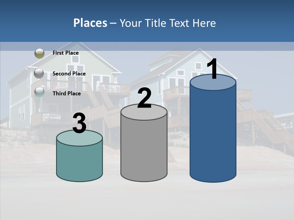 Sandy Island Property PowerPoint Template