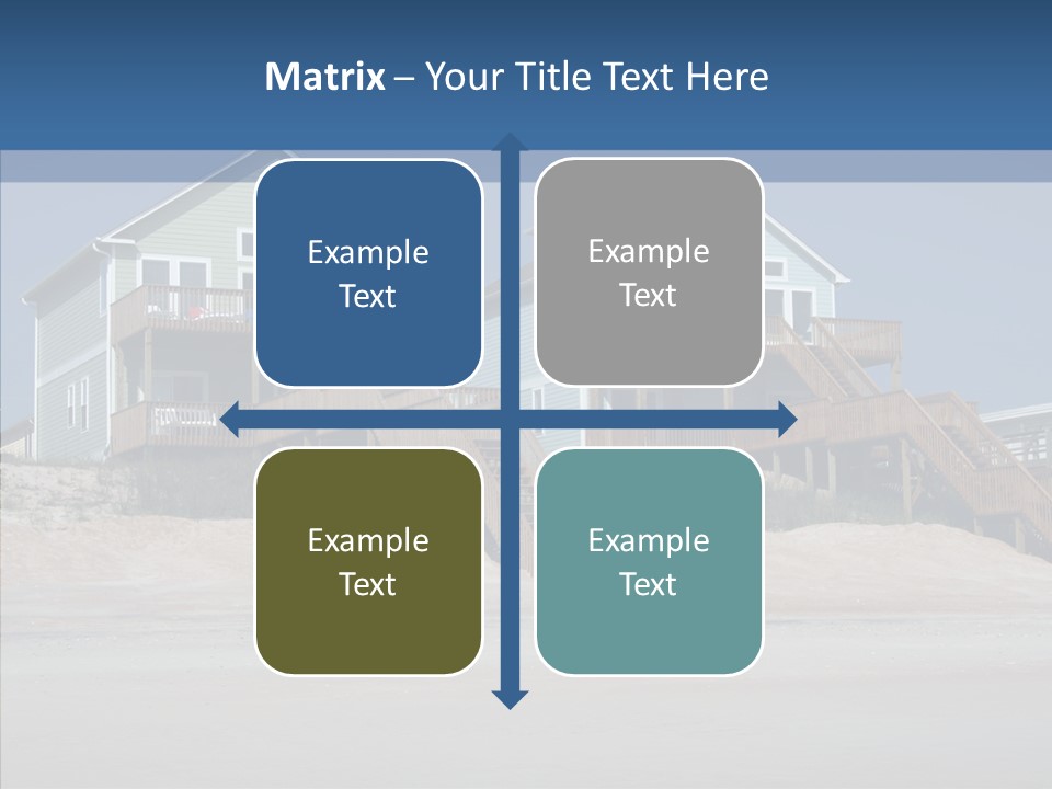 Sandy Island Property PowerPoint Template