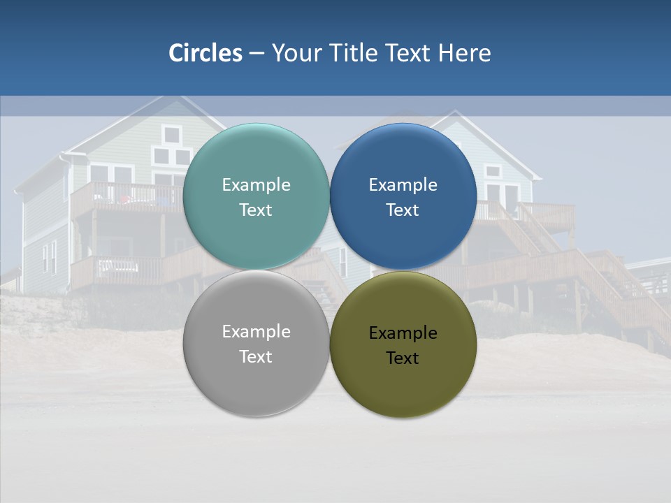 Sandy Island Property PowerPoint Template