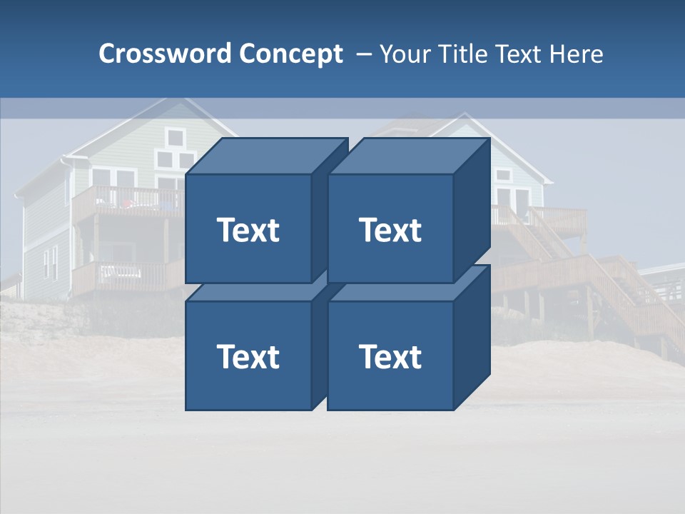 Sandy Island Property PowerPoint Template