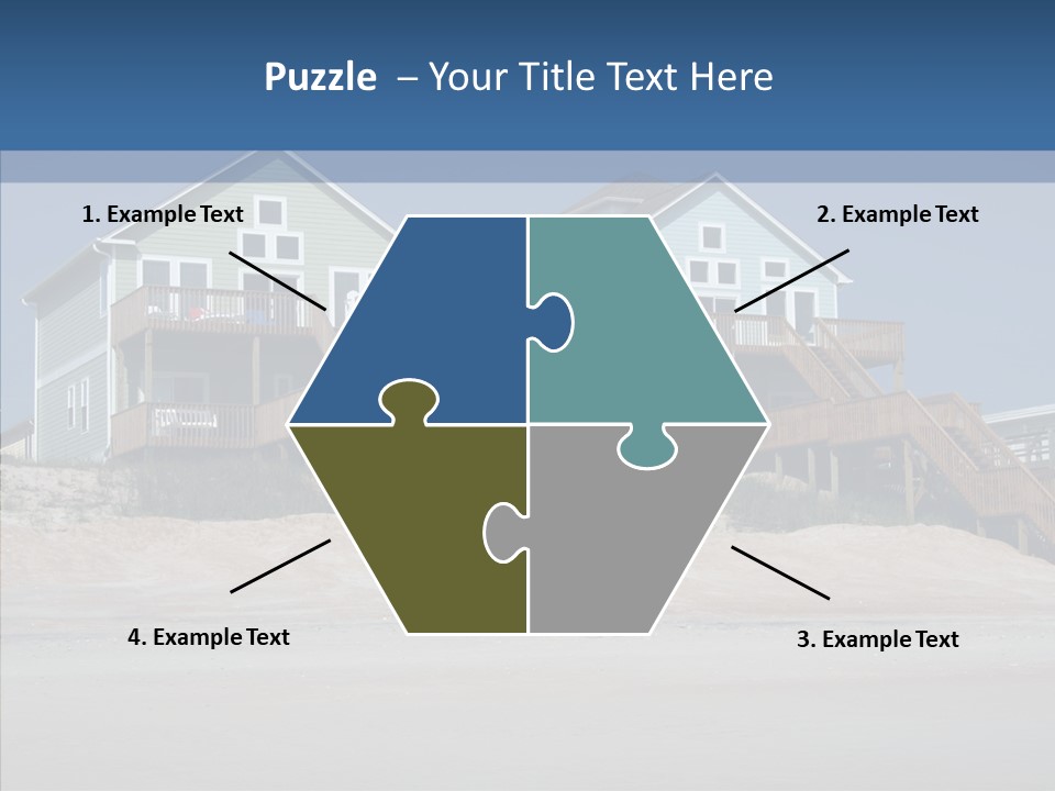 Sandy Island Property PowerPoint Template