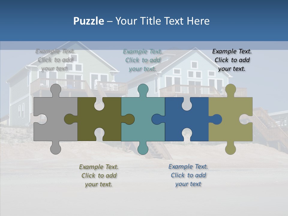 Sandy Island Property PowerPoint Template