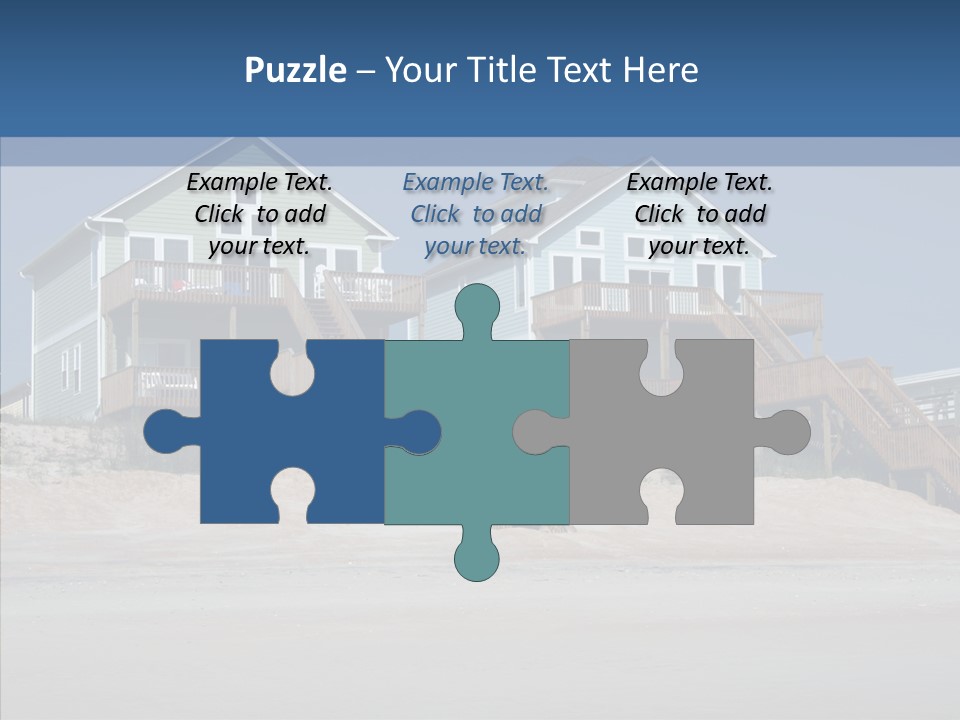 Sandy Island Property PowerPoint Template