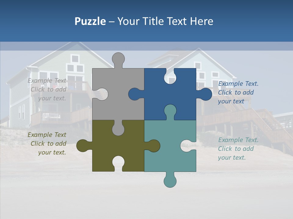 Sandy Island Property PowerPoint Template