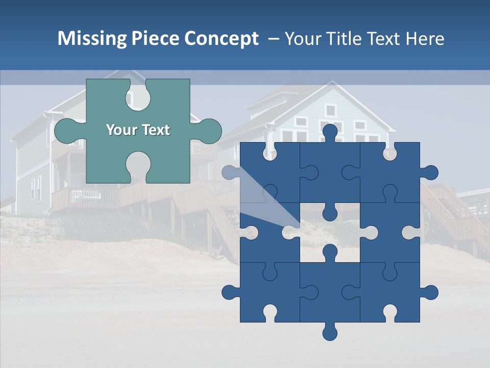 Sandy Island Property PowerPoint Template