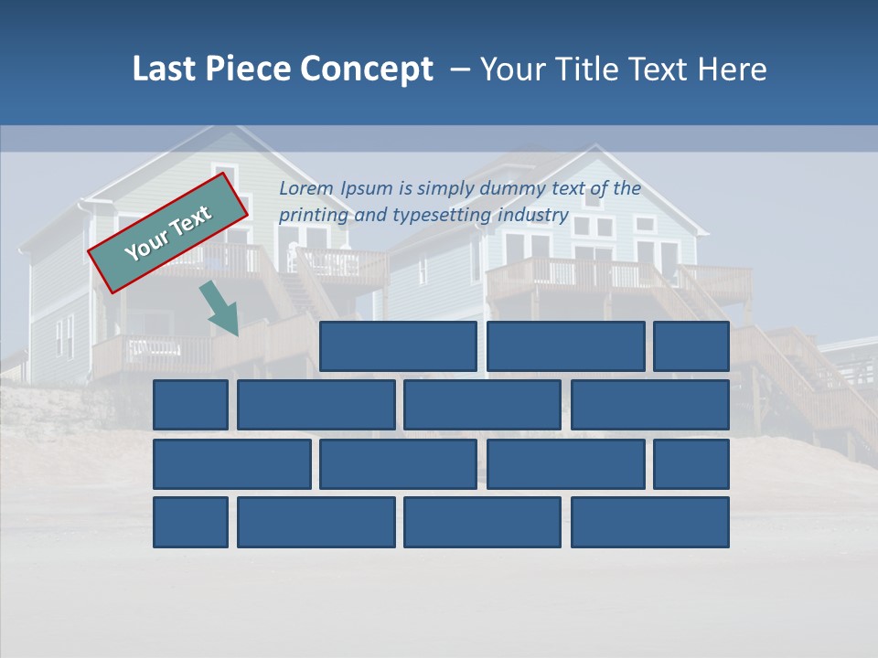 Sandy Island Property PowerPoint Template