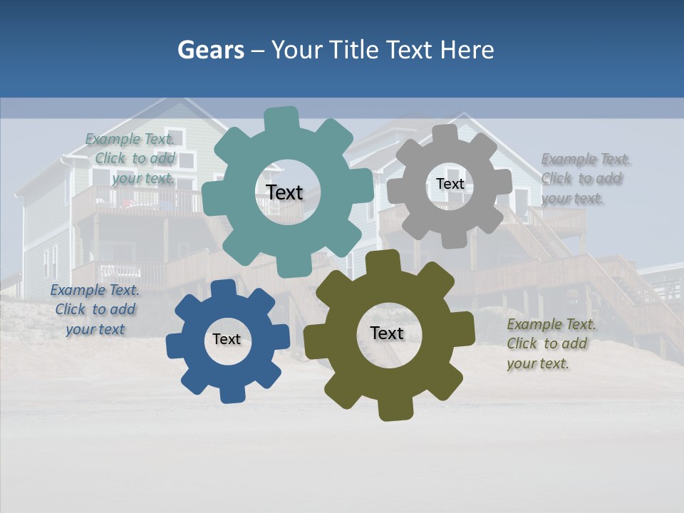 Sandy Island Property PowerPoint Template