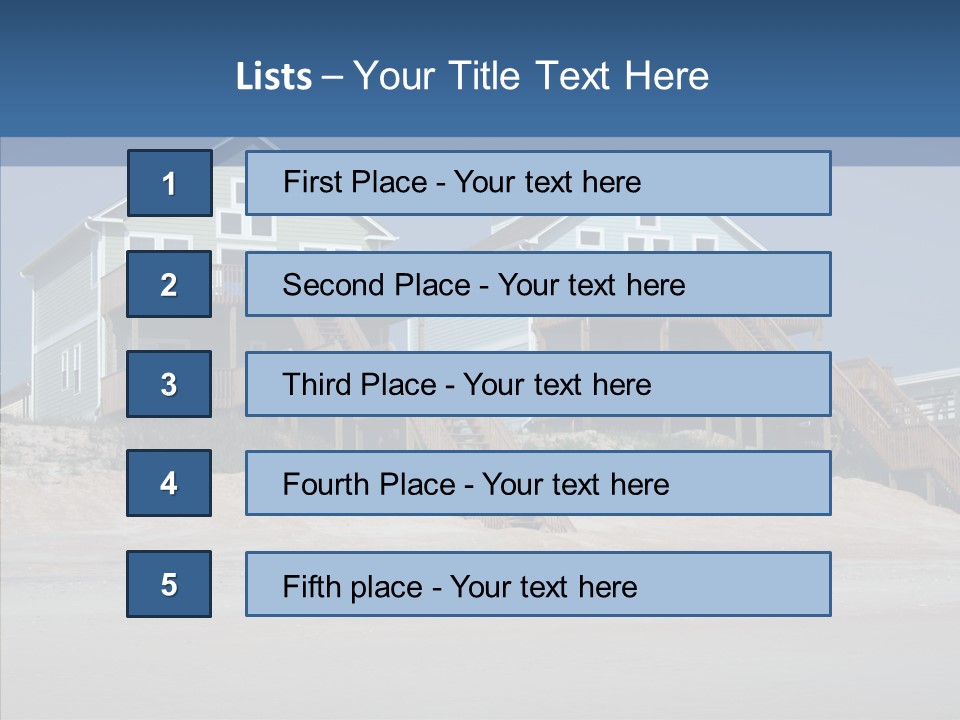 Sandy Island Property PowerPoint Template