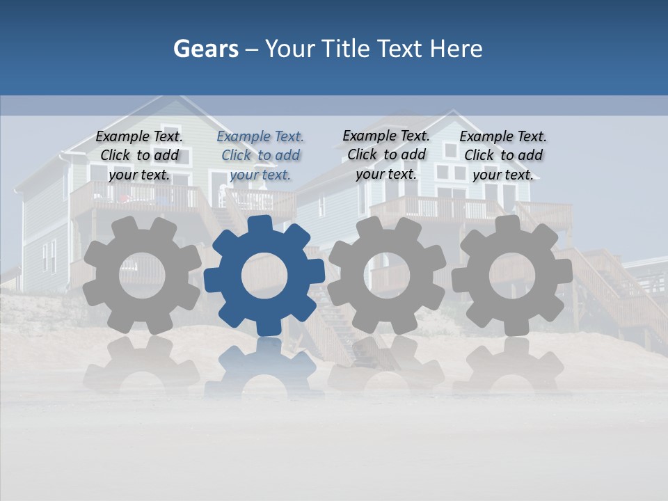 Sandy Island Property PowerPoint Template