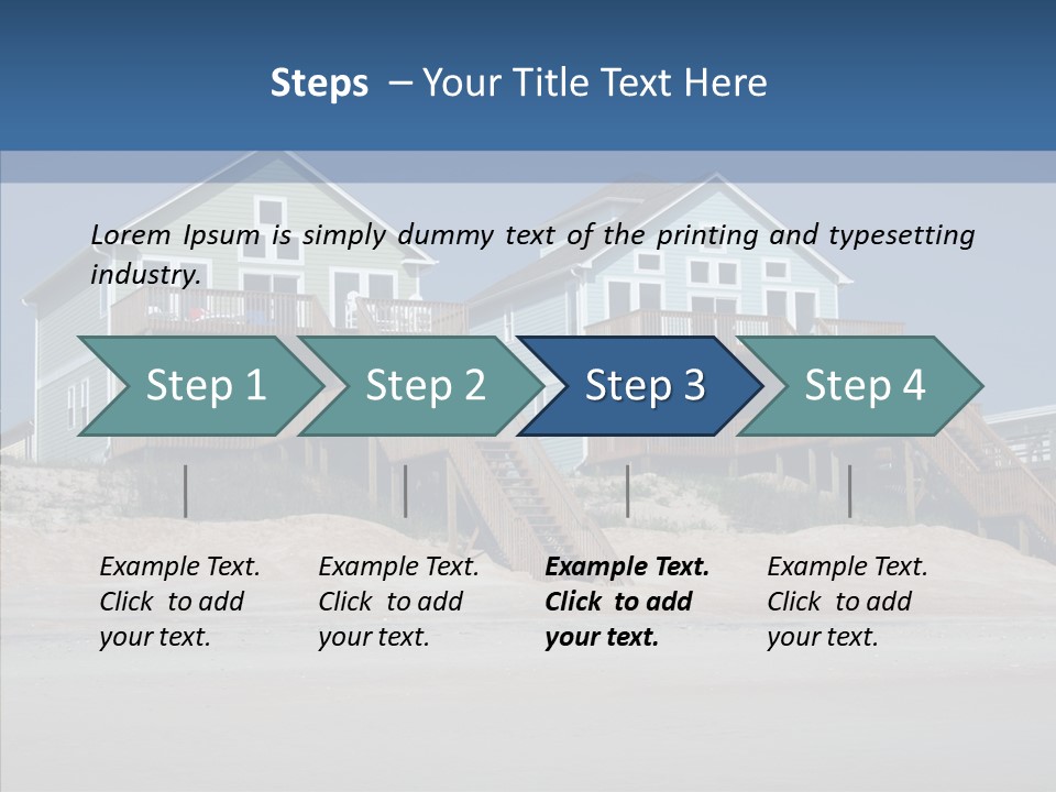 Sandy Island Property PowerPoint Template