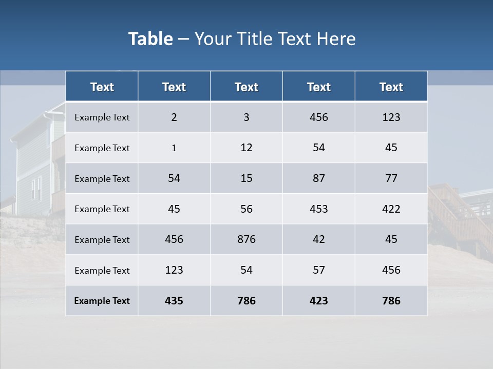 Sandy Island Property PowerPoint Template
