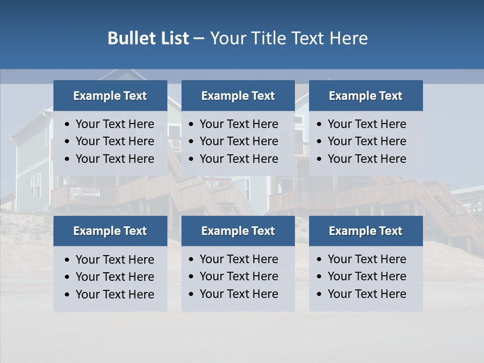 Sandy Island Property PowerPoint Template