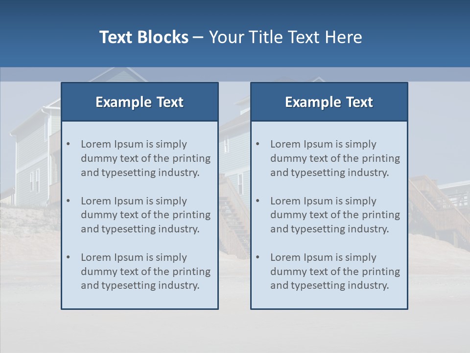 Sandy Island Property PowerPoint Template