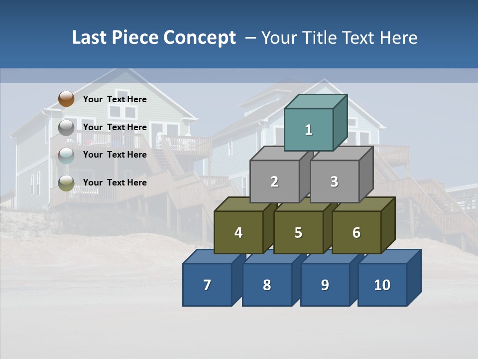 Sandy Island Property PowerPoint Template