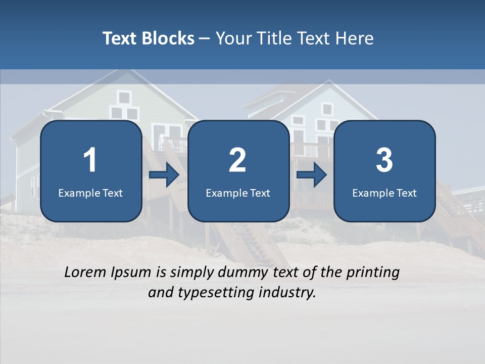 Sandy Island Property PowerPoint Template