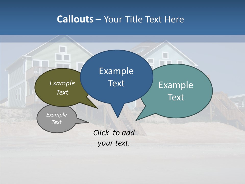Sandy Island Property PowerPoint Template