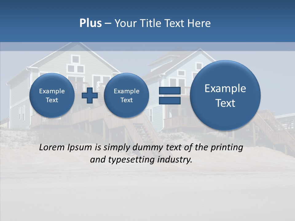 Sandy Island Property PowerPoint Template
