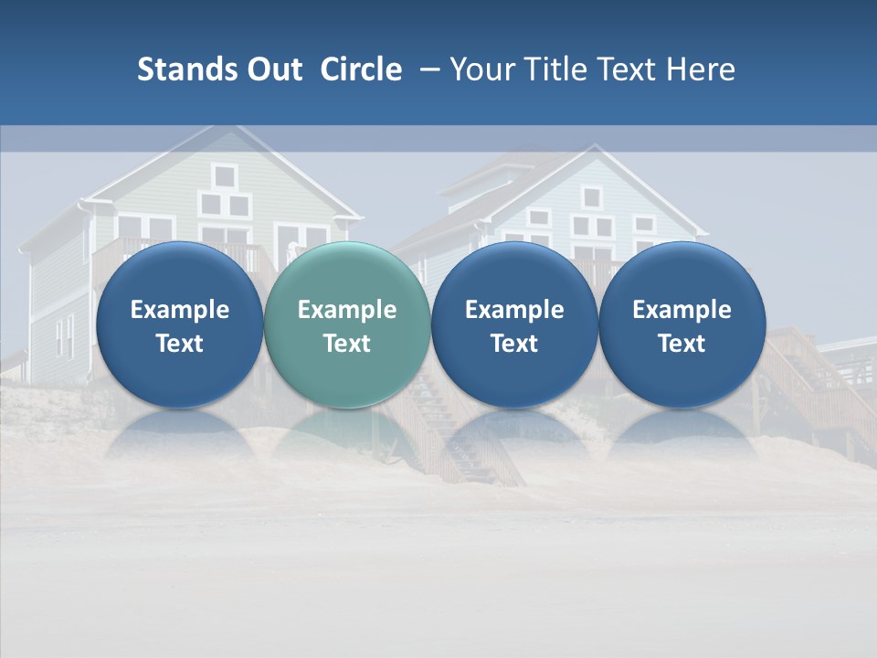 Sandy Island Property PowerPoint Template