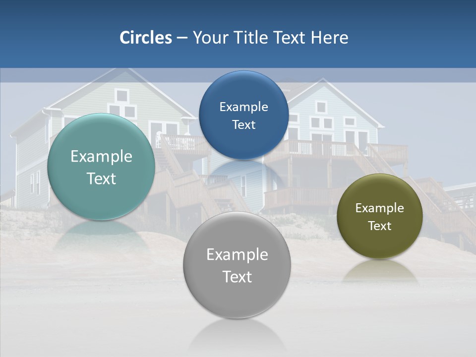 Sandy Island Property PowerPoint Template