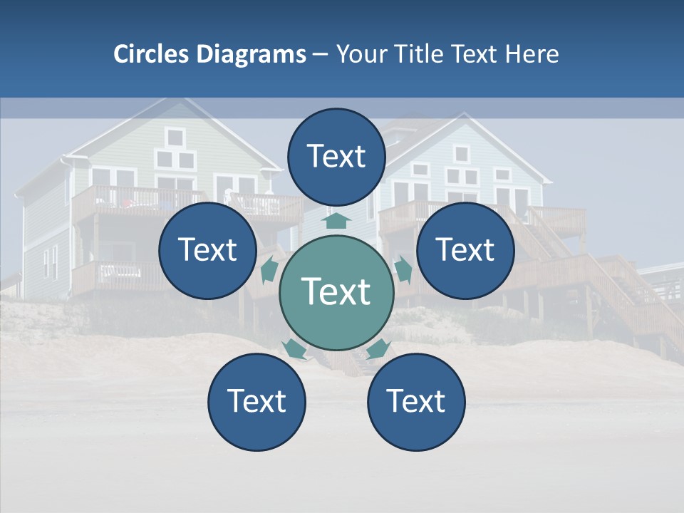 Sandy Island Property PowerPoint Template
