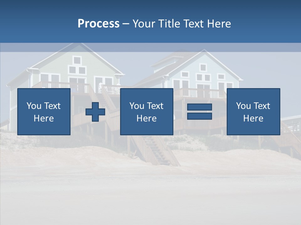 Sandy Island Property PowerPoint Template
