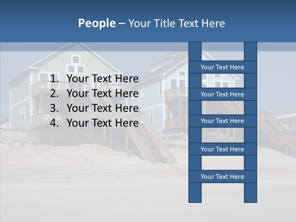 Sandy Island Property PowerPoint Template