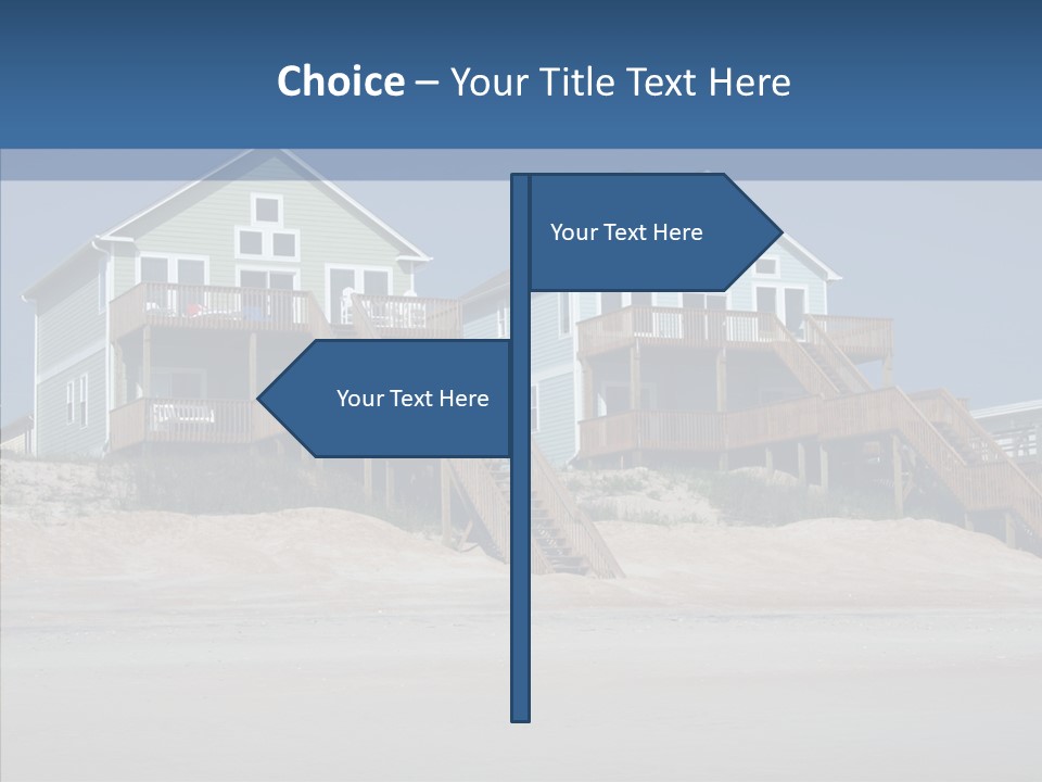 Sandy Island Property PowerPoint Template