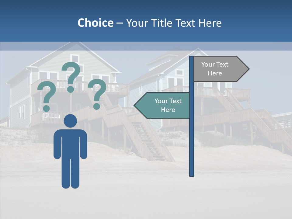 Sandy Island Property PowerPoint Template