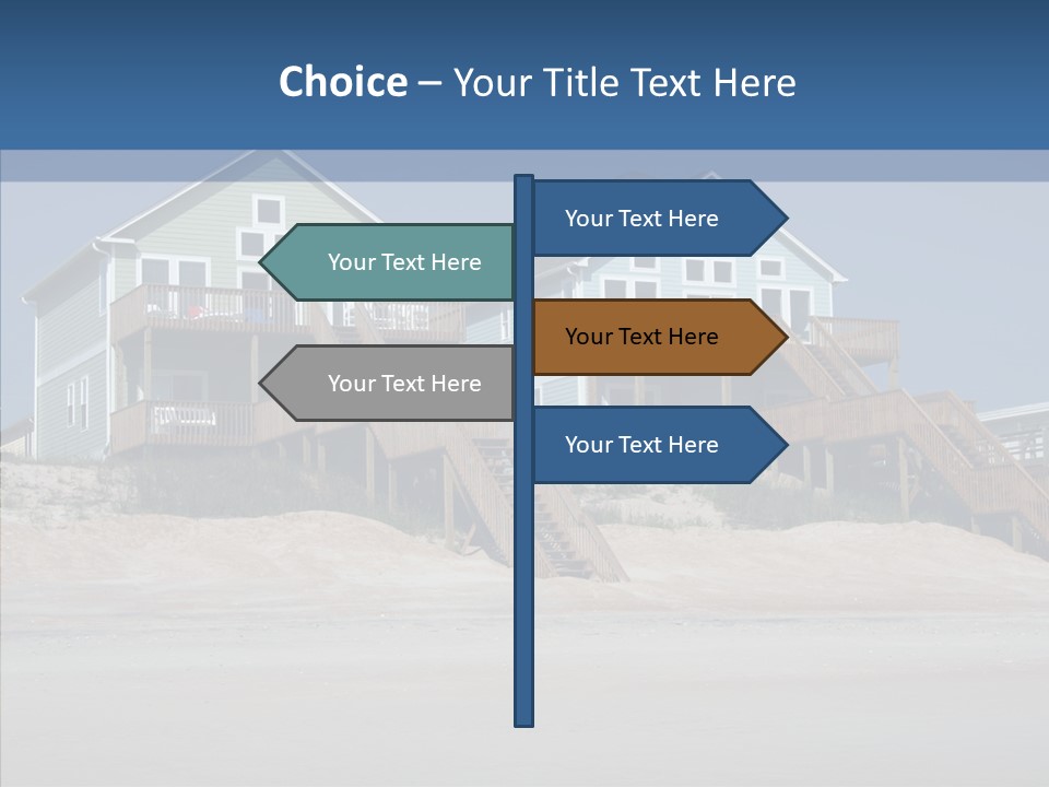 Sandy Island Property PowerPoint Template