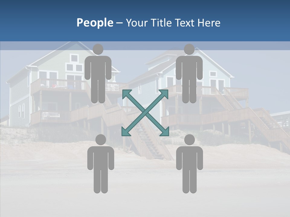 Sandy Island Property PowerPoint Template