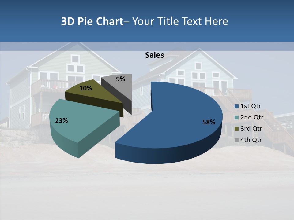 Sandy Island Property PowerPoint Template