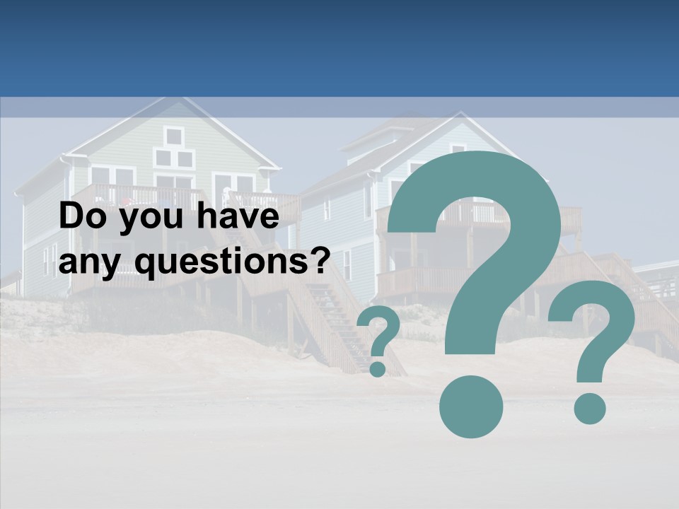 Sandy Island Property PowerPoint Template