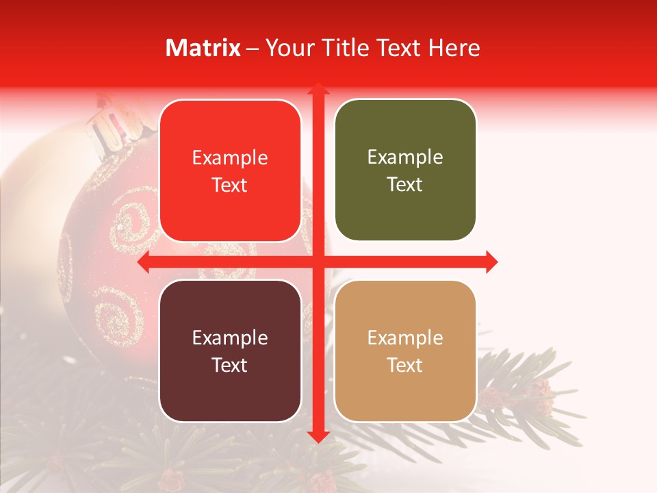 Tree Snow December PowerPoint Template